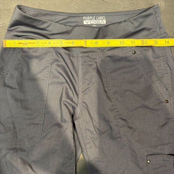 Healing Hands Purple Label Yoga Scrub Pants Black XS | Moisture-Wicking Stretch - Picture 5 of 6